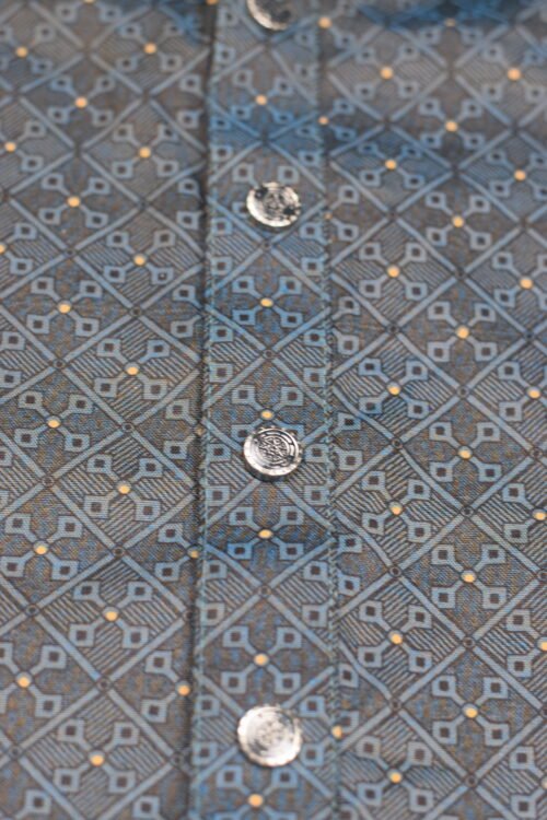 Zynoor Premium Jacket Print Cotton Panjabi (Sea Green) – Code: 406 - Image 10