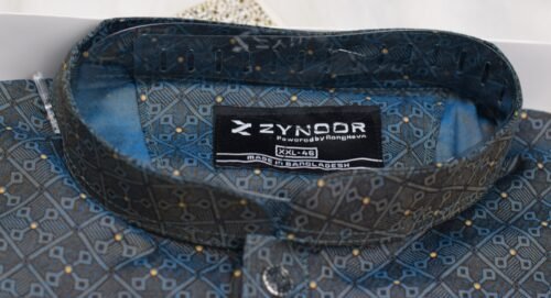Zynoor Premium Jacket Print Cotton Panjabi (Sea Green) – Code: 406 - Image 6