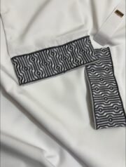 Zynoor China Micro Stitch Panjabi with Elegant Embroidery (White) - Image 4