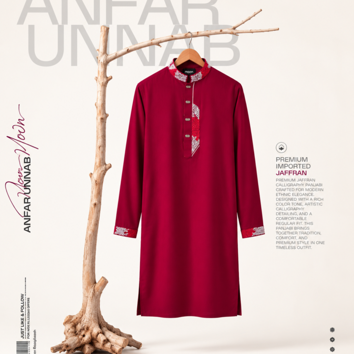 Calligraphy Jaffran Tiraz – Maroon