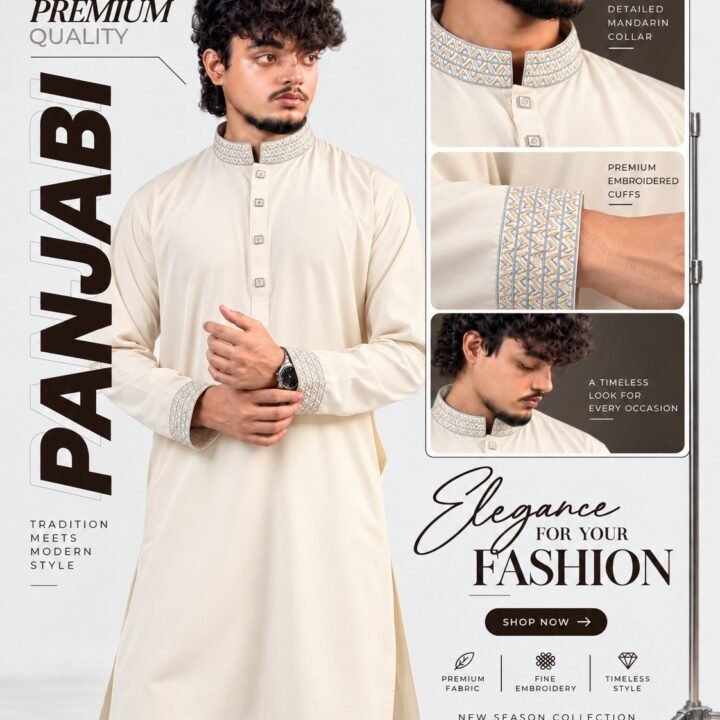 Prime Edition – Cream (Embroidered)